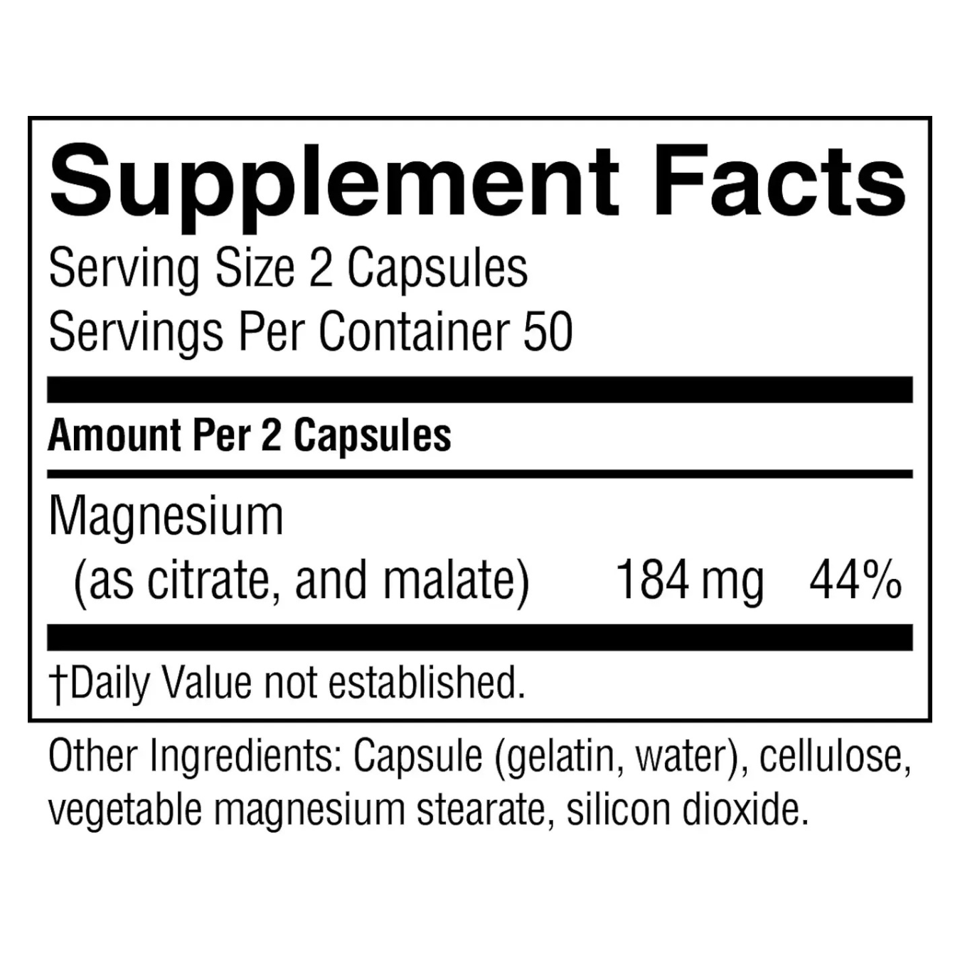 Magnesium Complex Dietary Supplement